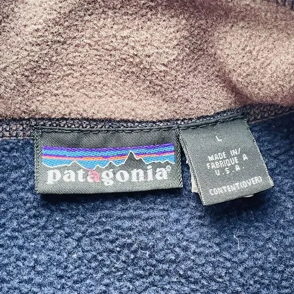 Vintage Patagonia Snap T Fleece Men’s Deep Pile Outdoor Hiking Pullover Jacket L - Picture 10 of 12